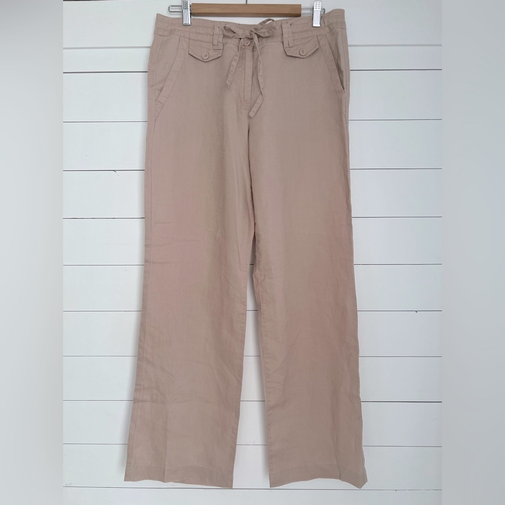 Sandro blush col linen pants